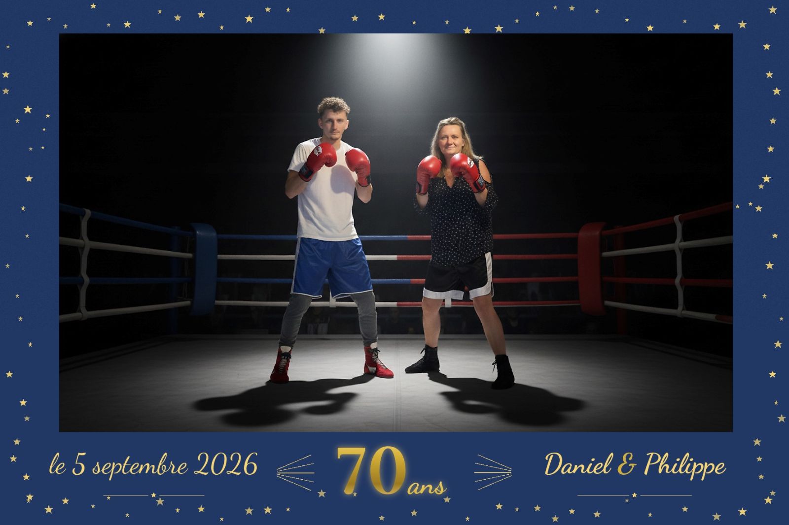 Exemple de fond thématique boxe généré par IA